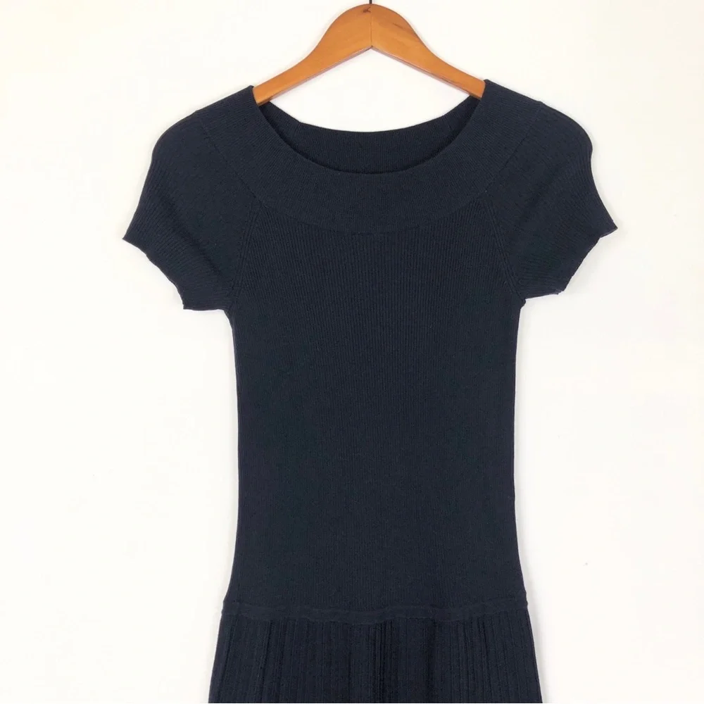 Lauren Ralph Lauren Fit and Flare Size Small Petite Dress Midi True Sapphire - Picture 2 of 7